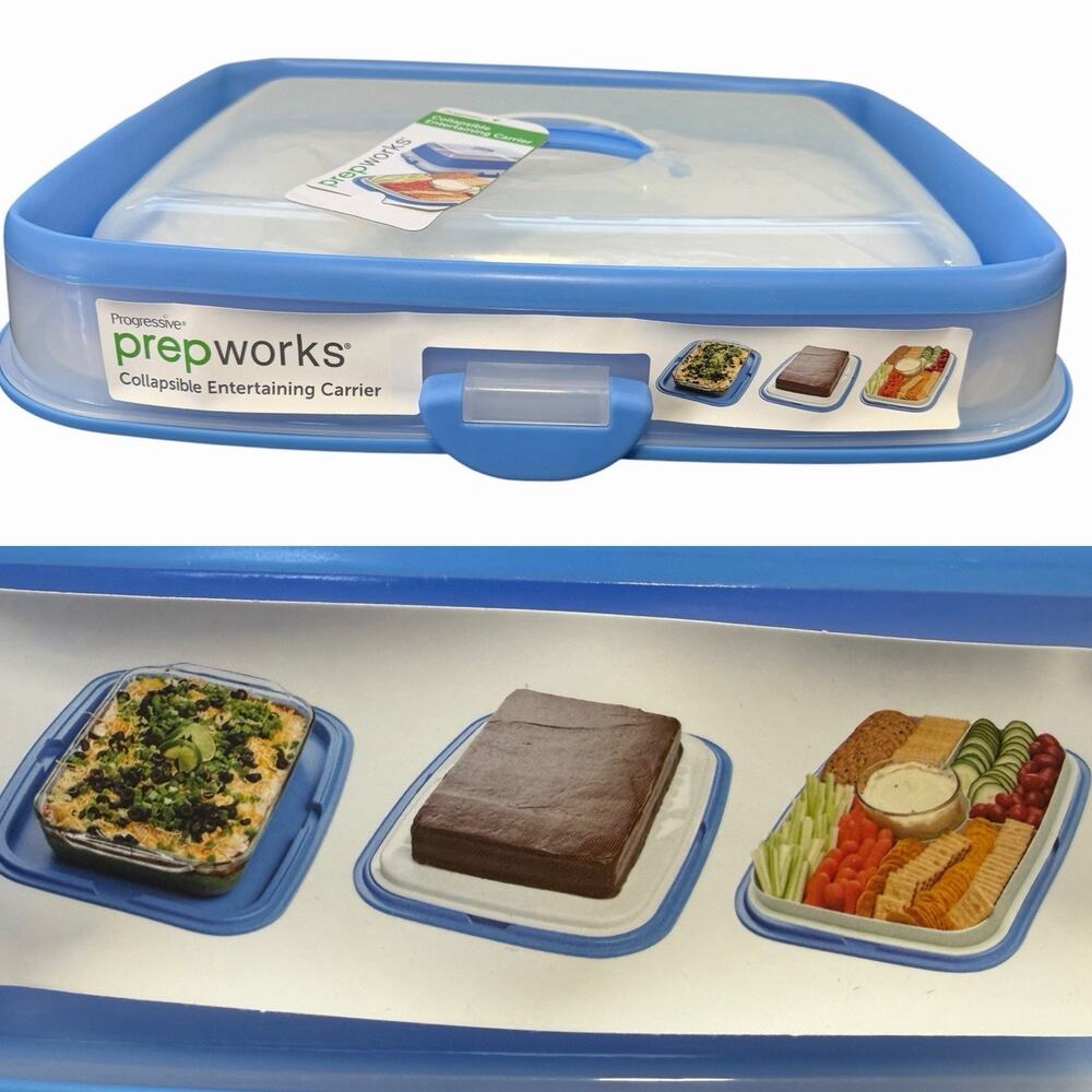NWT Progressive Prepworks Collapsible Entertaining Carrier Charcuterie LARGE
